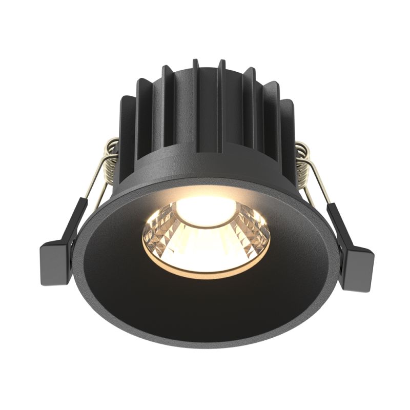 Maytoni-DL058-12W3K-B - Round - Black LED Recessed Downlight Ø 8 cm