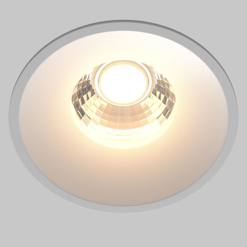 Maytoni-DL058-12W3K-W - Round - White LED Recessed Downlight Ø 8 cm