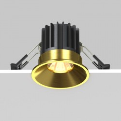 Round - Brass LED Recessed Downlight Ø 6 cm