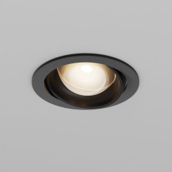 Lens - Adjustable Black Recessed Downlight Ø 12 cm