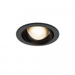 Lens - Adjustable Black Recessed Downlight Ø 12 cm