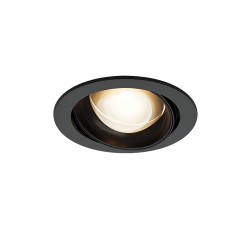 Lens - Adjustable Black Recessed Downlight Ø 12 cm