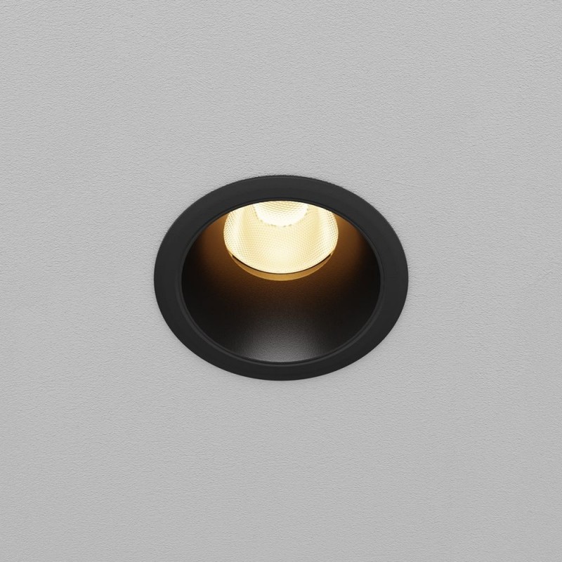 Maytoni-DL115-10W-2.7K-B - Dip - Black LED Recessed Downlight Ø 6.6 cm