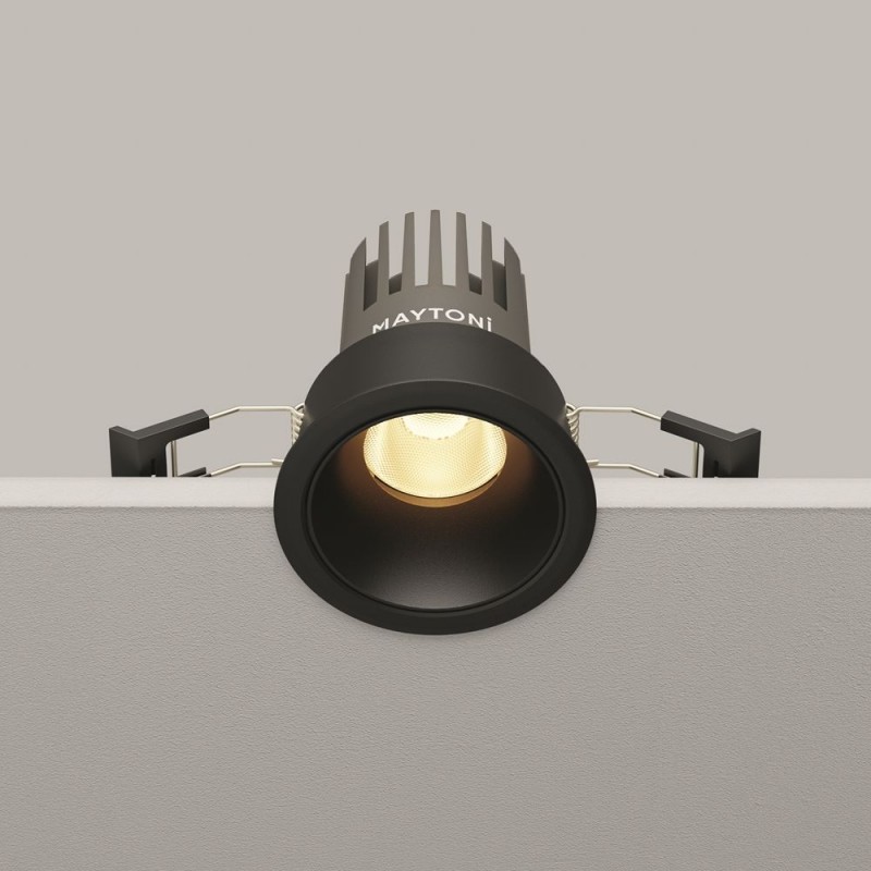 Maytoni-DL115-10W-2.7K-B - Dip - Black LED Recessed Downlight Ø 6.6 cm