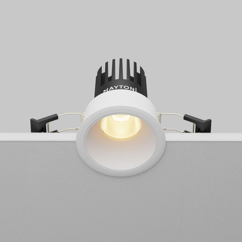 Maytoni-DL115-10W-2.7K-W - Dip - White LED Recessed Downlight Ø 6.6 cm