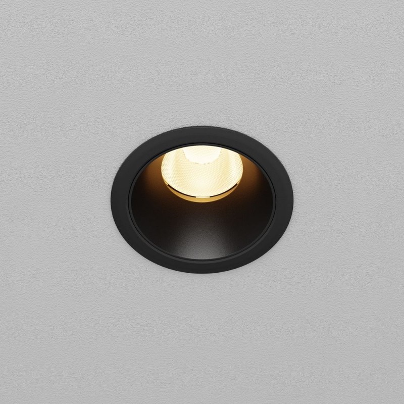Maytoni-DL115-10W-3K-B - Dip - Black LED Recessed Downlight Ø 6.6 cm