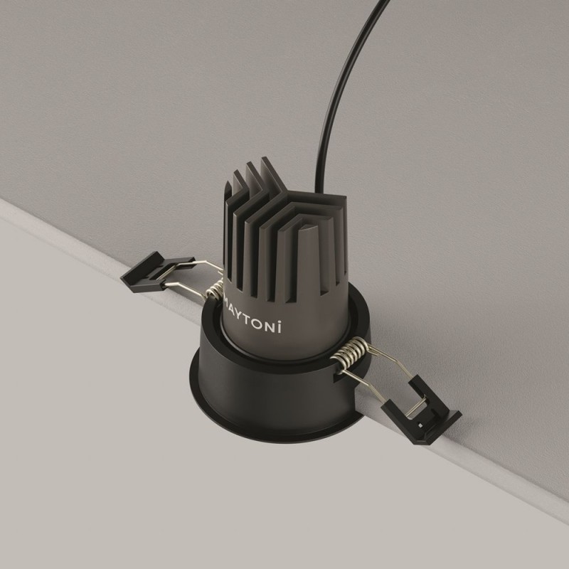 Maytoni-DL115-10W-3K-B - Dip - Black LED Recessed Downlight Ø 6.6 cm