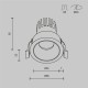 Maytoni-DL115-10W-3K-B - Dip - Black LED Recessed Downlight Ø 6.6 cm