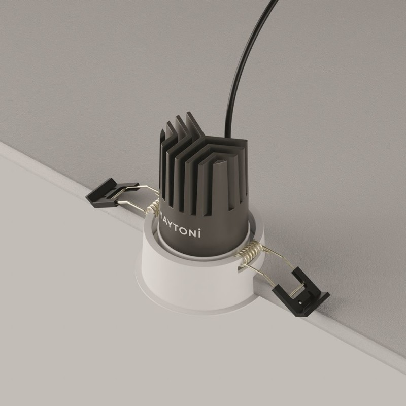 Maytoni-DL115-10W-3K-W - Dip - White LED Recessed Downlight Ø 6.6 cm