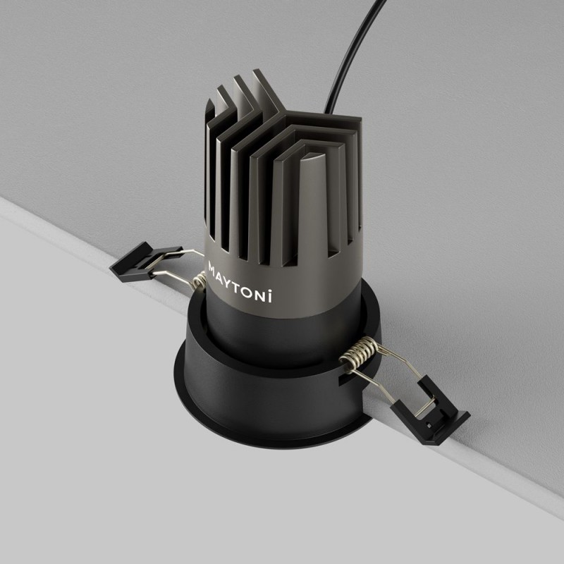 Maytoni-DL118-15W-2.7K-B - Dip - Black LED Recessed Downlight Ø 7.6 cm