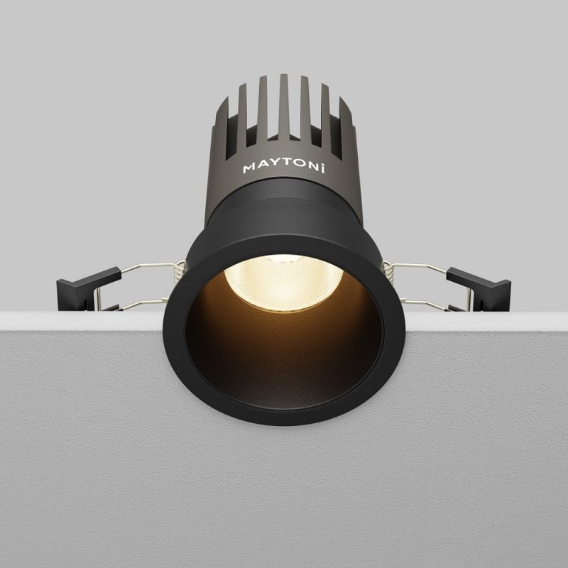 Maytoni-DL118-15W-3K-B - Dip - Black LED Recessed Downlight Ø 7.6 cm