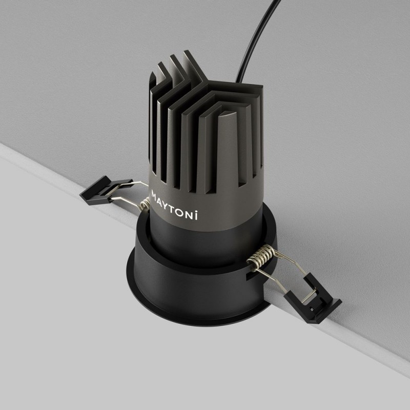 Maytoni-DL118-15W-3K-B - Dip - Black LED Recessed Downlight Ø 7.6 cm
