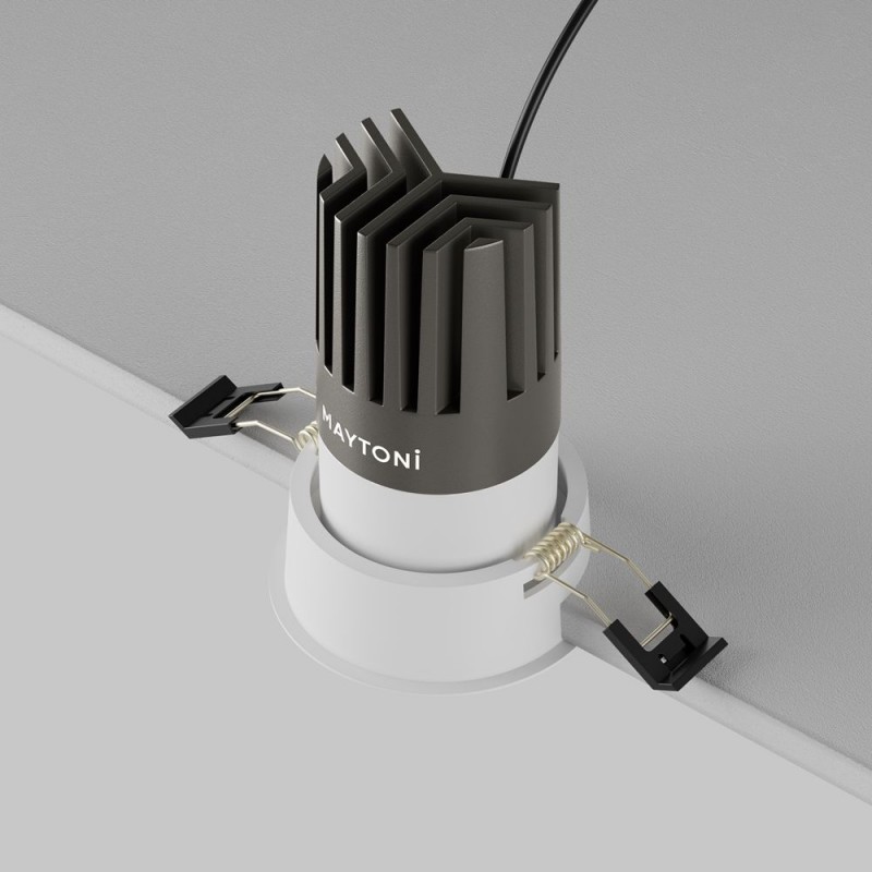 Maytoni-DL118-15W-3K-W - Dip - White LED Recessed Downlight Ø 7.6 cm