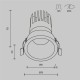 Maytoni-DL118-15W-3K-W - Dip - White LED Recessed Downlight Ø 7.6 cm