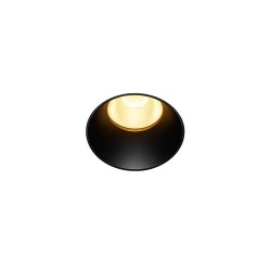 Dip - Black Plaster-in Recessed Downlight Ø 9.2 cm