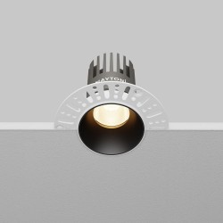Dip - Black Plaster-in Recessed Downlight Ø 9.2 cm