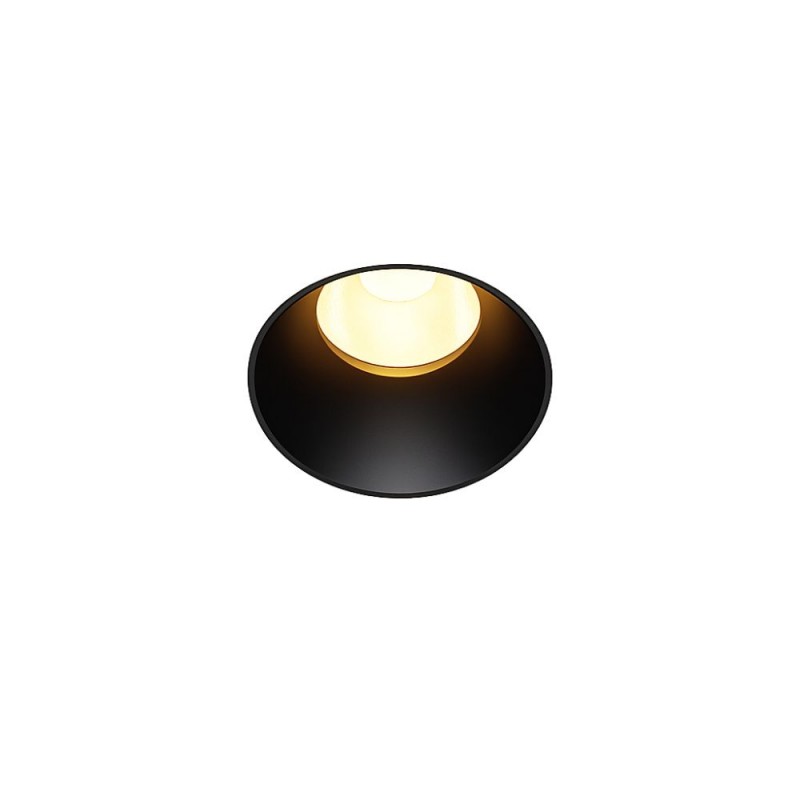 Maytoni-DL119-10W-3K-TRS-B - Dip - Black Plaster-in Recessed Downlight Ø 9.2 cm