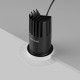 Maytoni-DL122-15W-2.7K-TRS-B - Dip - Black Plaster-in Recessed Downlight Ø 10.3 cm