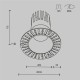 Maytoni-DL122-15W-2.7K-TRS-B - Dip - Black Plaster-in Recessed Downlight Ø 10.3 cm