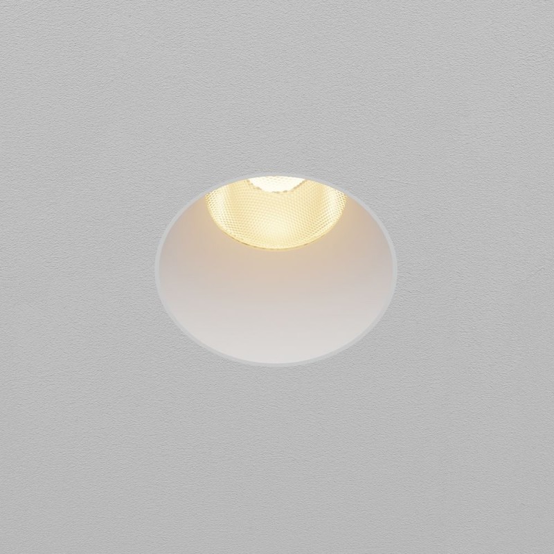 Maytoni-DL122-15W-2.7K-TRS-W - Dip - White Plaster-in Recessed Downlight Ø 10.3 cm