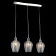 Maytoni-MOD044-PL-03-N - Blues - Chrome 3 Light Over Island Fitting with Clear Glass & Crystal