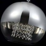 Fermi -  Nickel Pendant with Clear & Mirrored Glass with Crystal Fermi -  Nickel Pendant with Clear & Mirrored Glass with Crystal