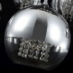 Fermi - Nickel Cluster Fitting with Clear & Mirrored Glass with Crystal Fermi - Nickel Cluster Fitting with Clear & Mirrored Glass with Crystal