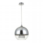 Fermi -  Nickel Pendant with Clear & Mirrored Glass with Crystal Fermi -  Nickel Pendant with Clear & Mirrored Glass with Crystal