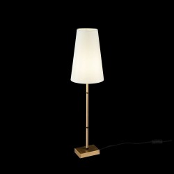 Zaragoza - Brass Table Lamp with White Shade Zaragoza - Brass Table Lamp with White Shade
