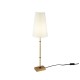 Maytoni-H001TL-01BS - Zaragoza - White Fabric & Gold Table Lamp