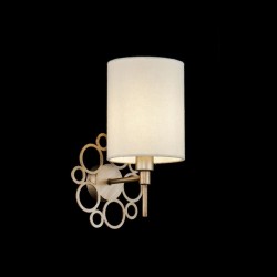 Anna - Antique Gold Wall Lamp with Cream Shade Anna - Antique Gold Wall Lamp with Cream Shade