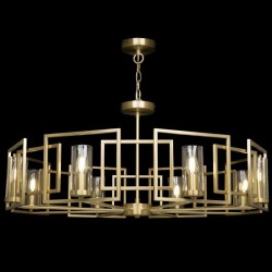 Bowi - Gold 8 Light Centre Fitting with Clear Glass Bowi - Gold 8 Light Centre Fitting with Clear Glass