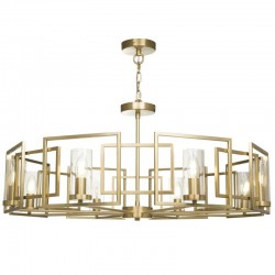 Bowi - Gold 8 Light Centre Fitting with Clear Glass Bowi - Gold 8 Light Centre Fitting with Clear Glass