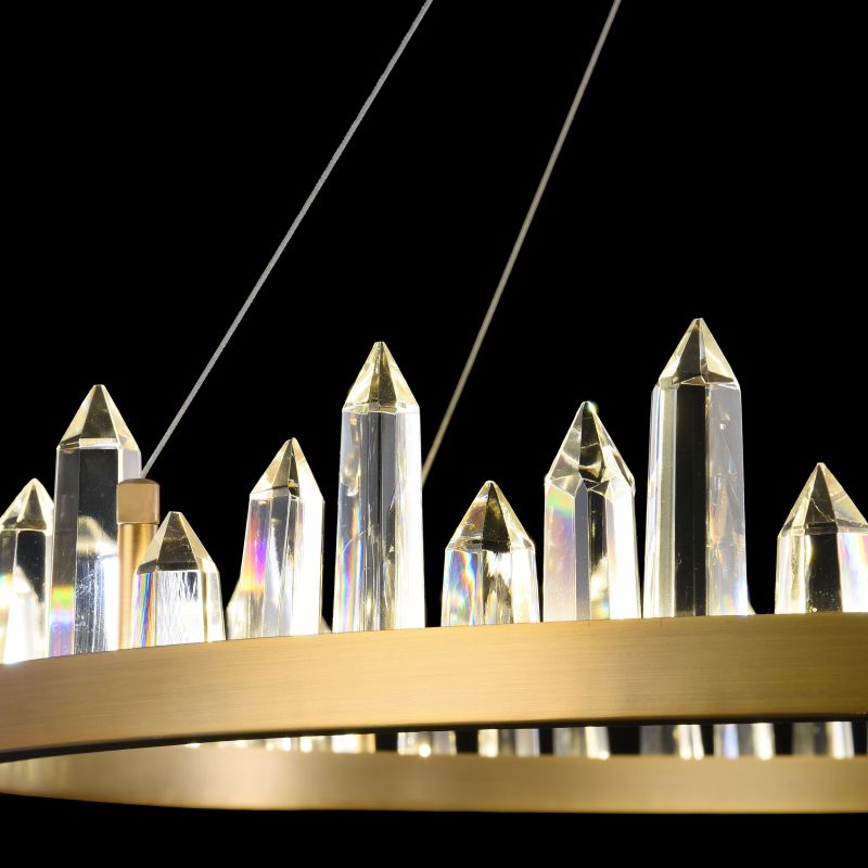 Ceiling Lights - Gletscher - Crystal Ring LED Module Pendant Ø 850 Maytoni-H186-PL-01-61W-BS - Gletscher - Crystal Ring LED Module Pendant Ø 850