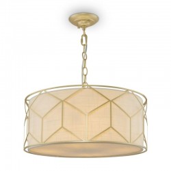 Messina - Gold 4 Light Pendant with Linen Shade Messina - Gold 4 Light Pendant with Linen Shade