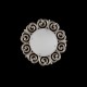 Ceiling Lights - Lantana - White Glass Flush Ø 55.5 -Pearl Gold Maytoni-H300-04-G - Lantana - White Glass Flush Ø 55.5 -Pearl Gold