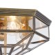 Maytoni-H356-CL-03-BZ - Zeil - Transparent Glass Ceiling lamp -Bronze