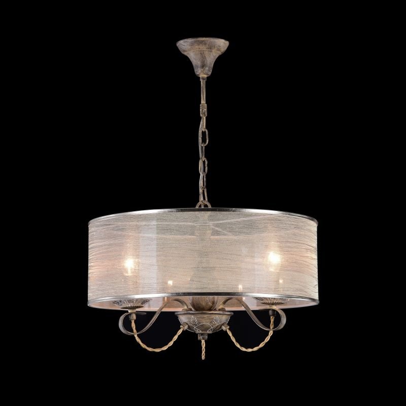 Ceiling Lights - Cable - White Organza 3 Light Pendant- Brown Maytoni-H357-PL-03-BG - Cable - White Organza 3 Light Pendant- Brown