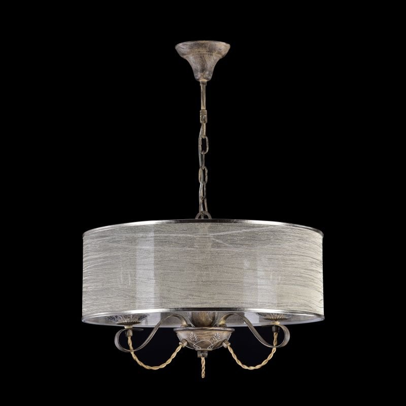 Ceiling Lights - Cable - White Organza 3 Light Pendant- Brown Maytoni-H357-PL-03-BG - Cable - White Organza 3 Light Pendant- Brown