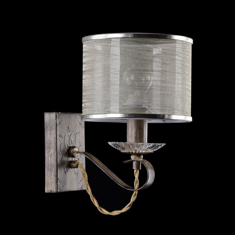 Wall Lights - Cable - White Organza Wall Lamp- Brown Maytoni-H357-WL-01-BG - Cable - White Organza Wall Lamp- Brown