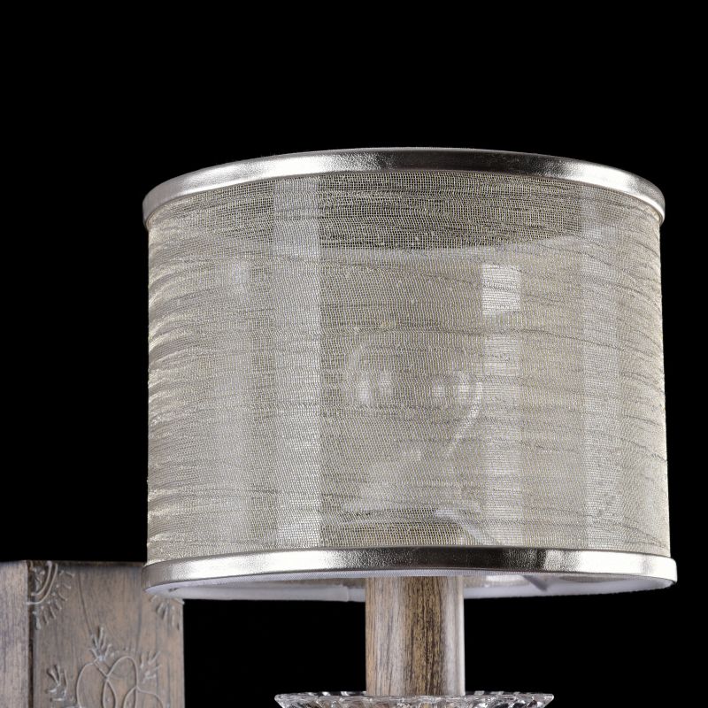 Wall Lights - Cable - White Organza Wall Lamp- Brown Maytoni-H357-WL-01-BG - Cable - White Organza Wall Lamp- Brown