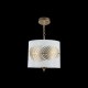 Ceiling Lights - Farn - Fabric Single Pendant with Stencil Pattern Leaf Maytoni-H428-PL-01-WG - Farn - Fabric Single Pendant with Stencil Pattern Leaf