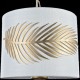 Ceiling Lights - Farn - Fabric Single Pendant with Stencil Pattern Leaf Maytoni-H428-PL-01-WG - Farn - Fabric Single Pendant with Stencil Pattern Leaf