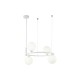 Maytoni-MOD013PL-04W - Ring - White Glass Ball & White 4 Light Centre Fitting