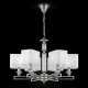 Ceiling Lights - Ontario - White Fabric Shade & Chrome 6 Light Centre Fitting Maytoni-MOD020PL-06CH - Ontario - White Fabric Shade & Chrome 6 Light Centre Fitting