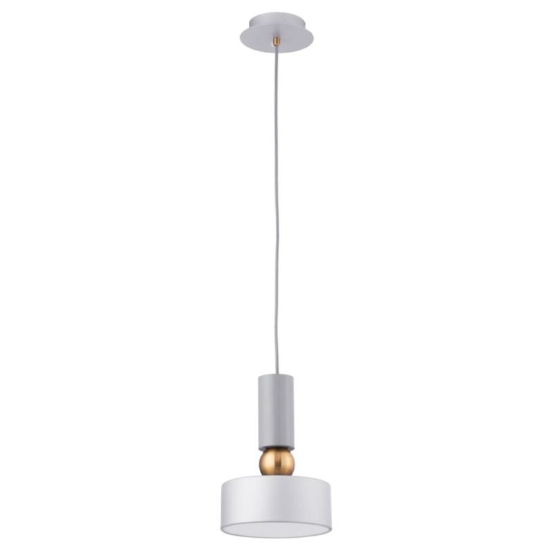 Ceiling Lights - Void - Grey & Antique Brass Single Pendant Maytoni-MOD030PL-01GR - Void - Grey & Antique Brass Single Pendant