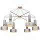 Ceiling Lights - Void - Grey & Antique Brass 6 Light Centre Fitting Maytoni-MOD030PL-06GR - Void - Grey & Antique Brass 6 Light Centre Fitting