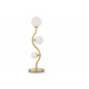 Table & Floor Lamp - Uva - White & Matt Gold 3 Light Table Lamp Maytoni-MOD059TL-03G - Uva - White & Matt Gold 3 Light Table Lamp