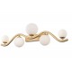 Wall Lights - Uva - White & Matt Gold 5 Light Wall Lamp Maytoni-MOD059WL-05G - Uva - White & Matt Gold 5 Light Wall Lamp