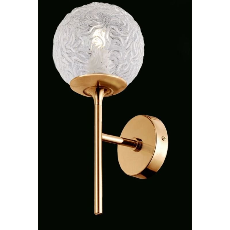 Maytoni-MOD061WL-01BS - Ligero - Decorative Glass & Matt Gold Wall Lamp